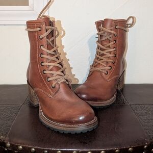 FreeBird CAVALIER Tan Combat Booties Size: 6